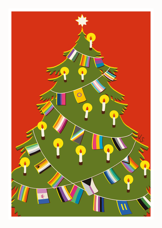 Joulupuu Postikortti