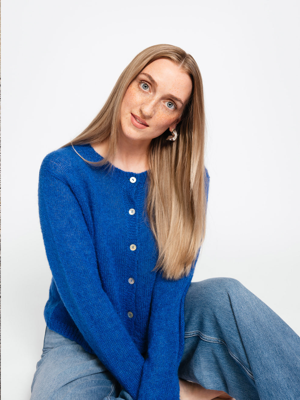 Cardigan O, Blue Boost