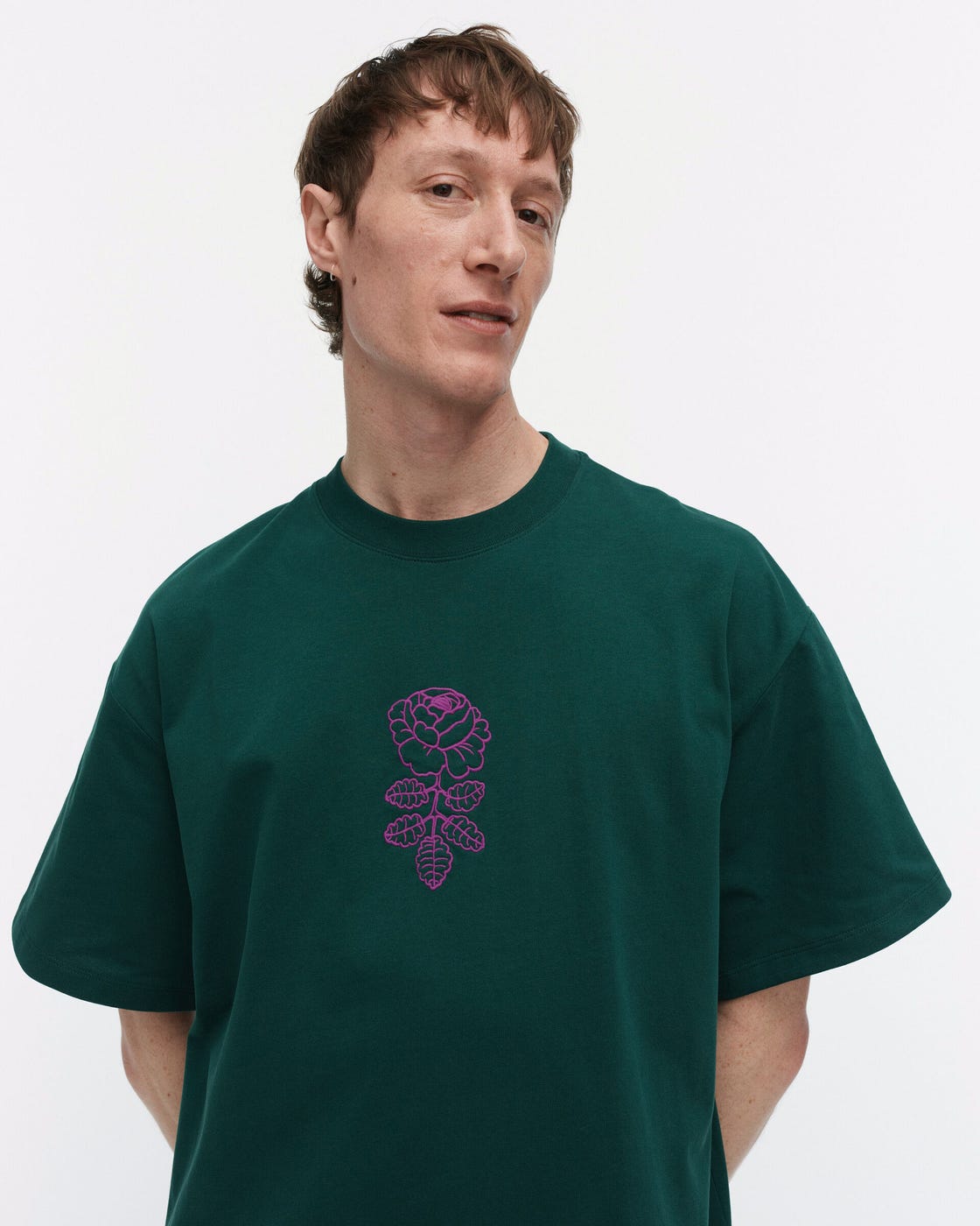 Linjat Vihkiruusu Placement Kioski t-paita