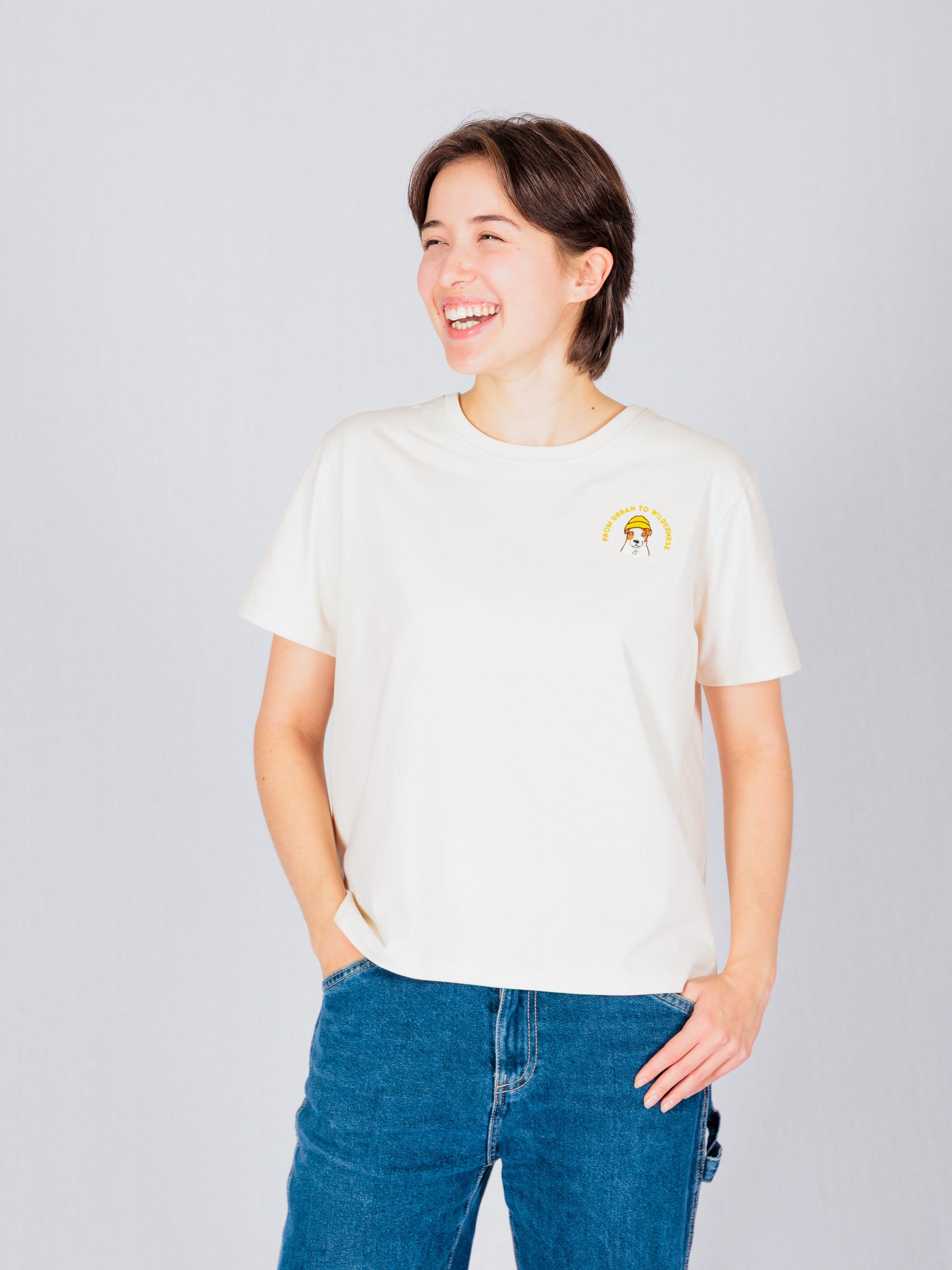 Boss Dog Naisten T-paita, Birch White