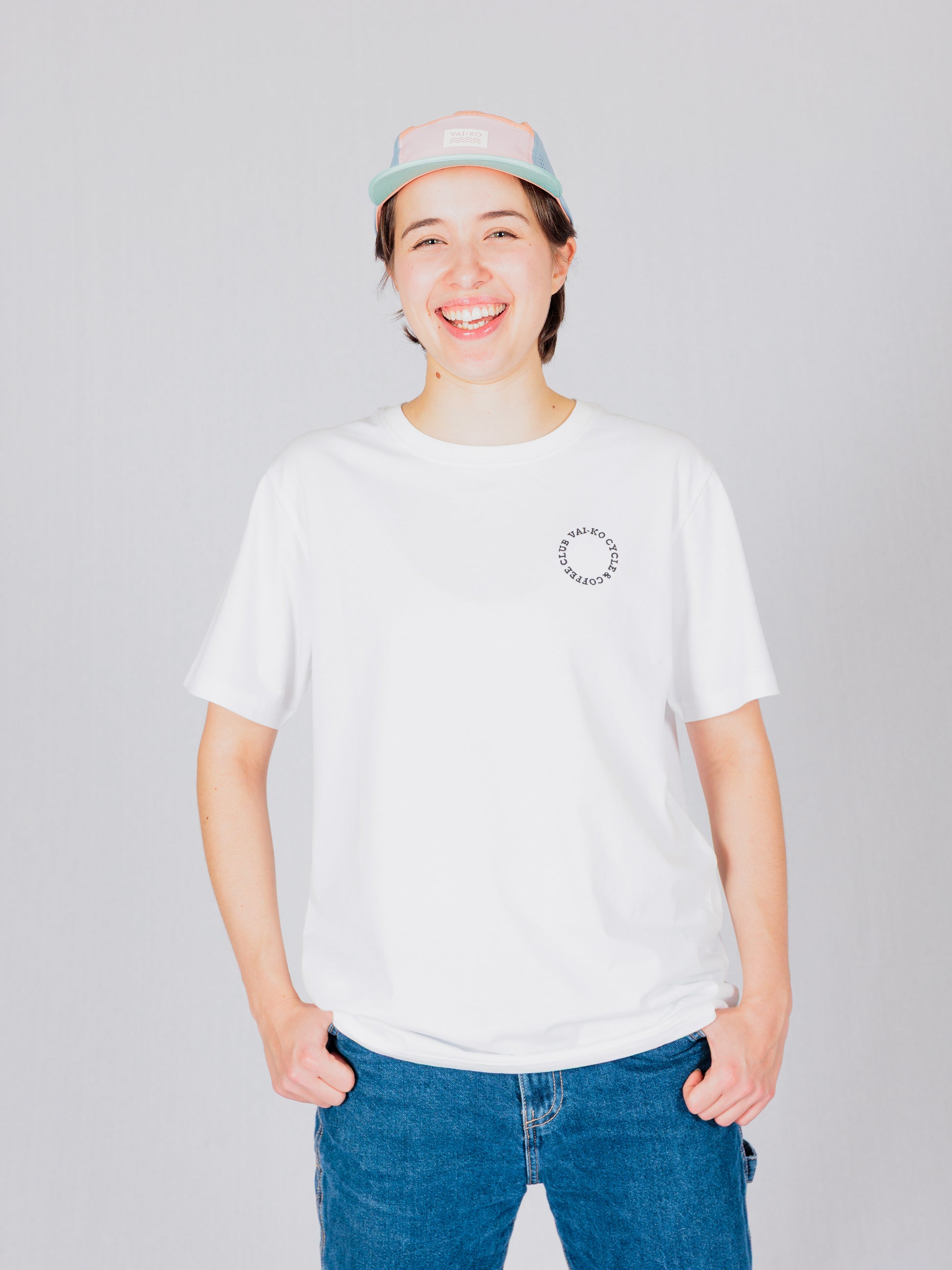 Cycle Coffee T-paita, Valkoinen