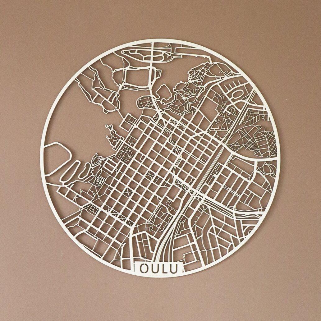 Oulu (Pyöreä) Kaupunkikartta