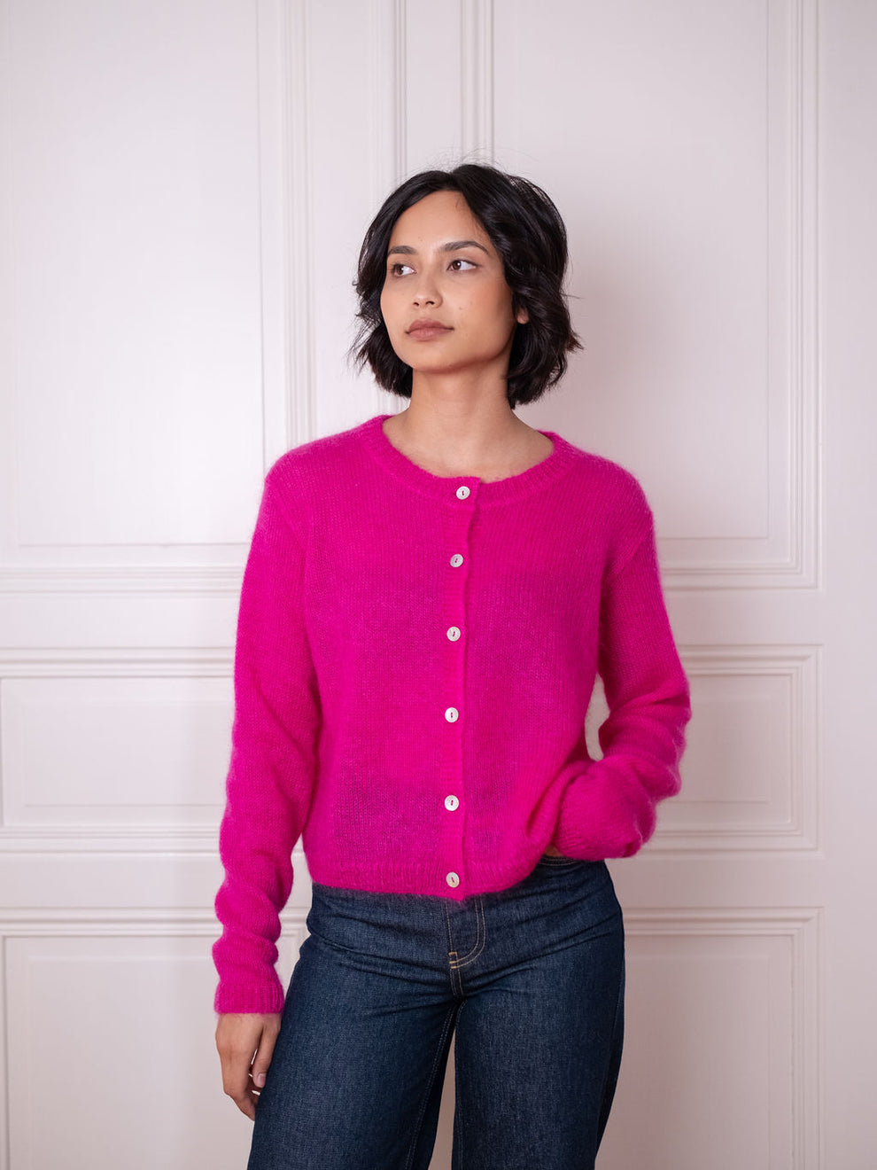 Cardigan O, Think Pink