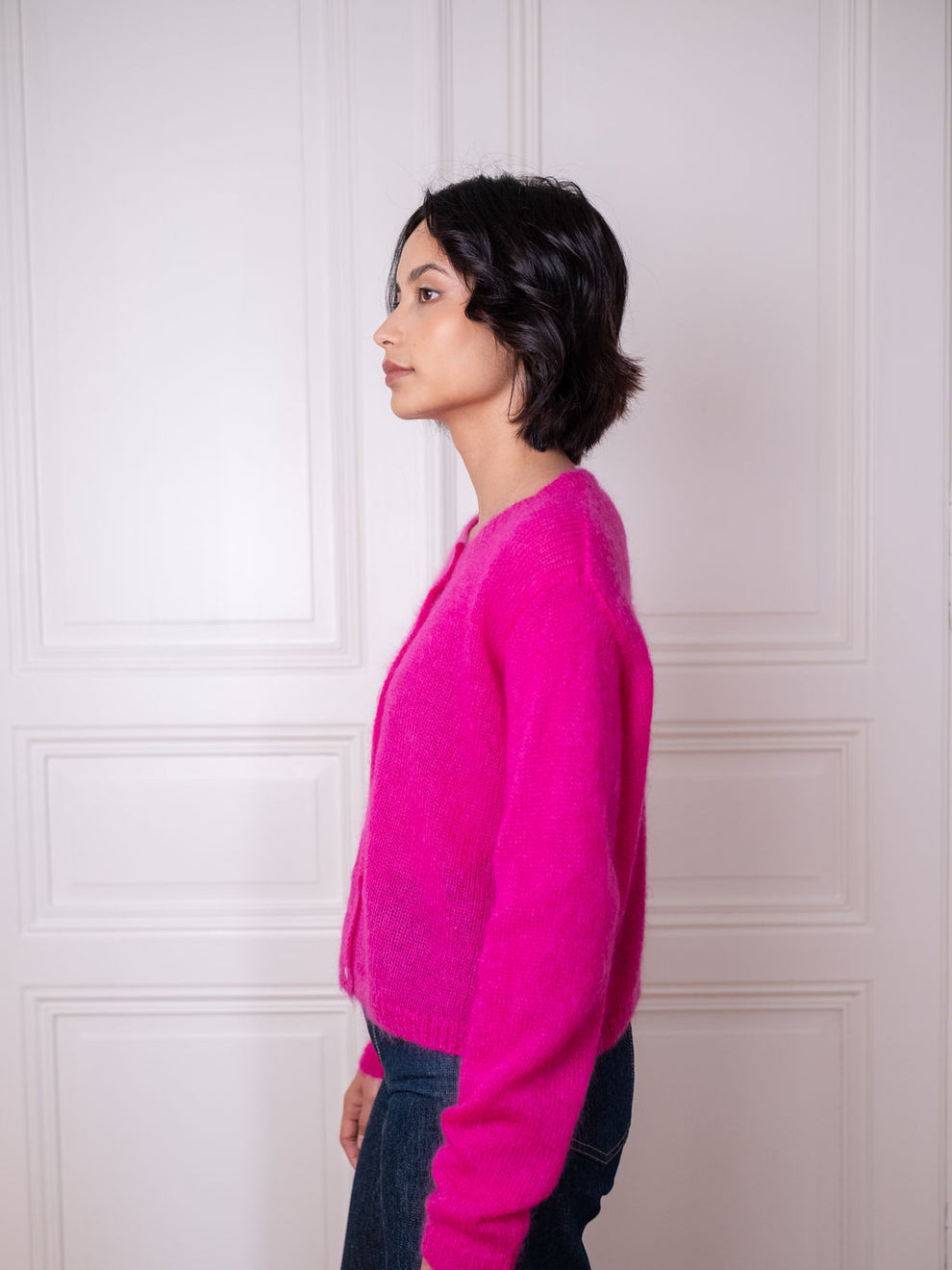Cardigan O, Think Pink