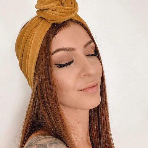 Moldable Turban Band, Velour