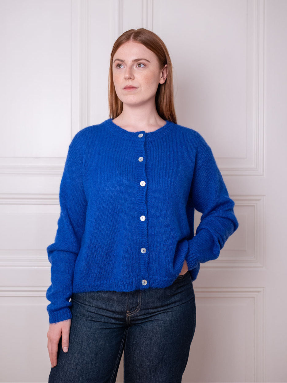 Cardigan O, Blue Boost
