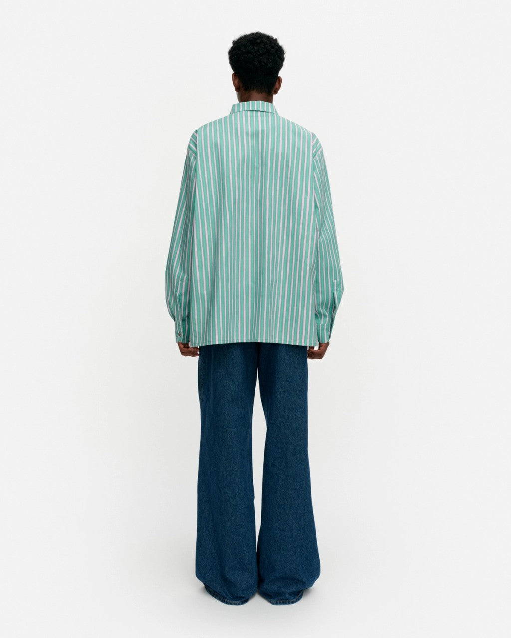 Jokapoika Kioski puuvillapaita, Vihreä-Pinkki