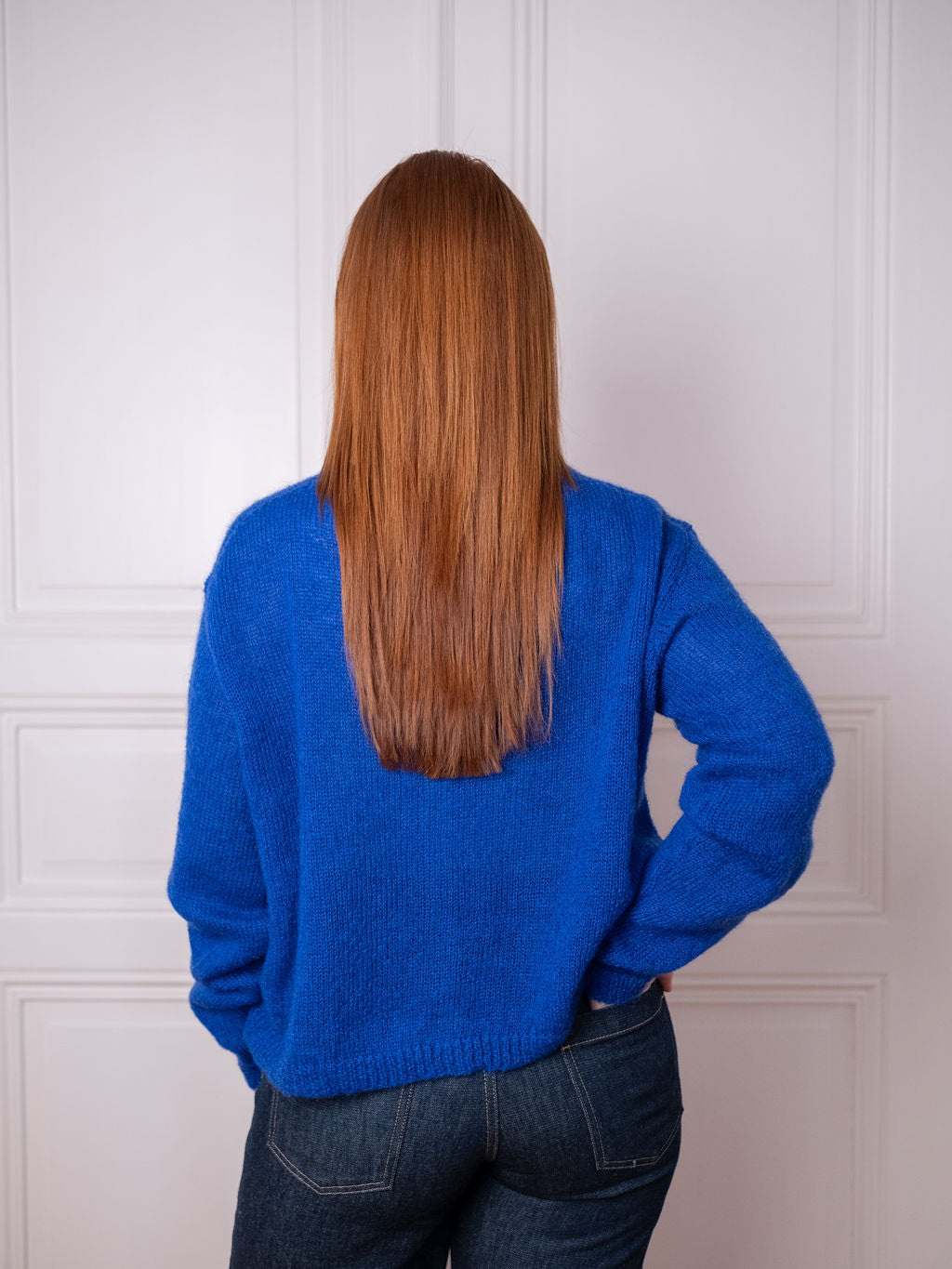 Cardigan O, Blue Boost