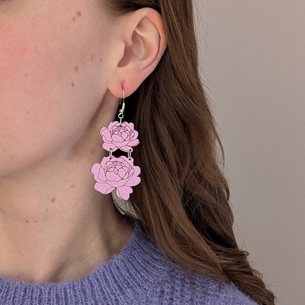 Pioni (2-osainen) Korvakorut