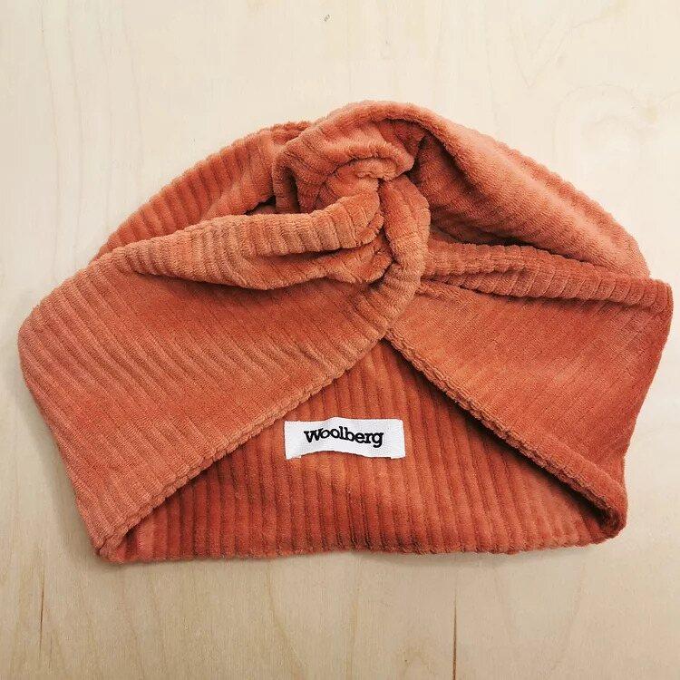 Moldable Turban headband, Ribbi velour