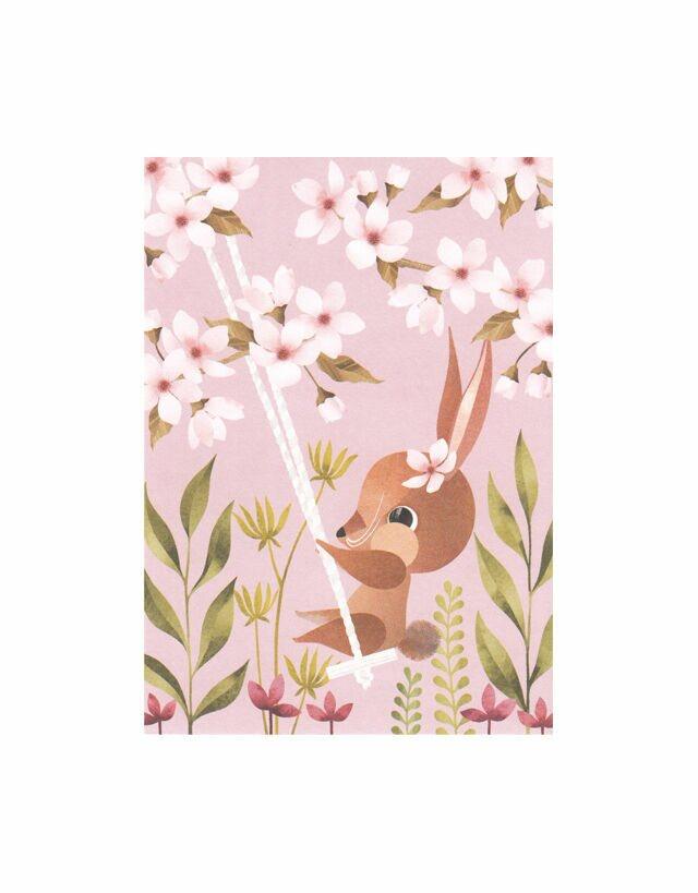 Kirsikkapuistossa -postikortti