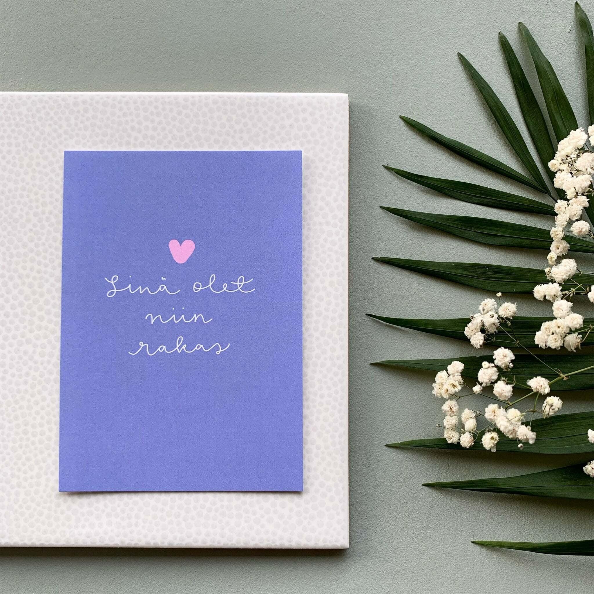 Sinä olet niin rakas -Postikortti