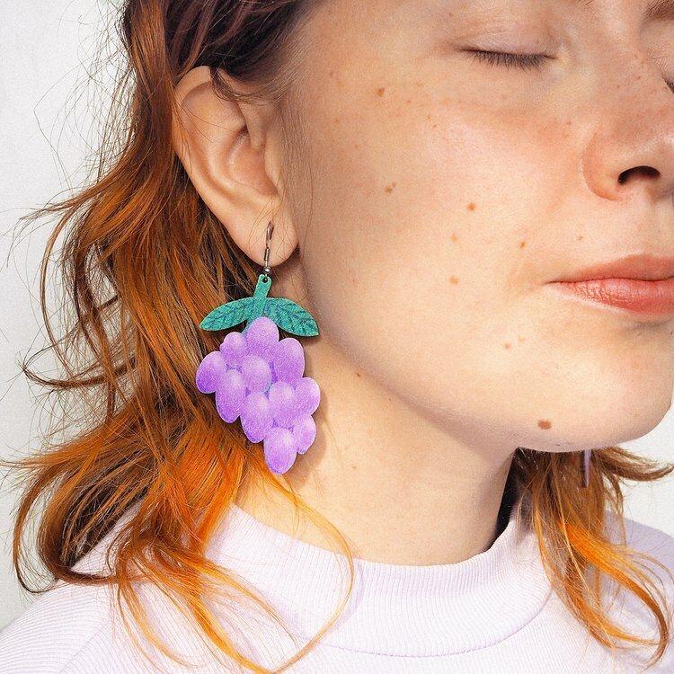 Grape Earrings