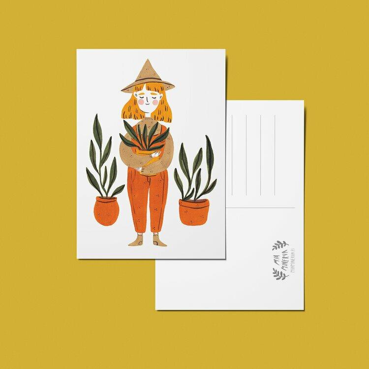 Gardener Witch Postikortti
