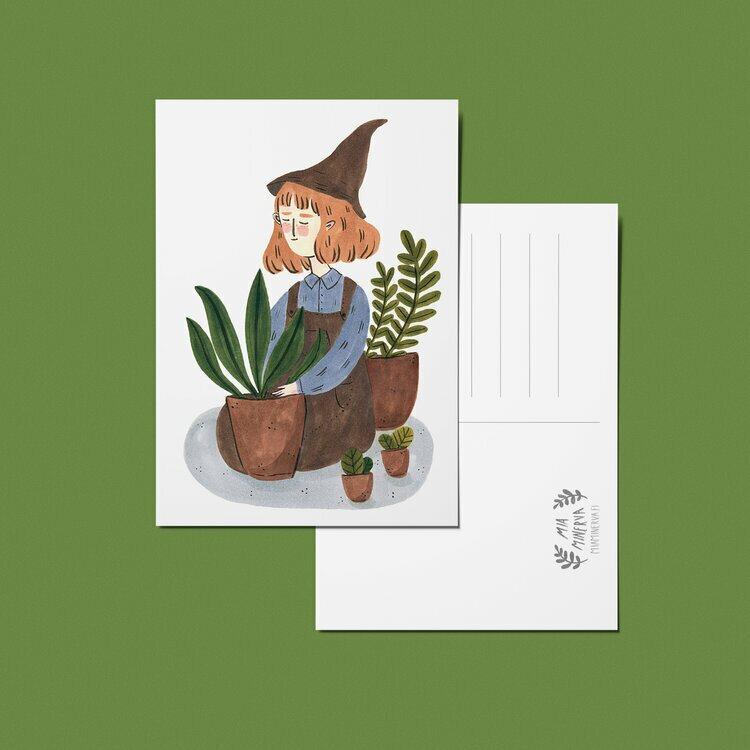 Plant Witch Postikortti