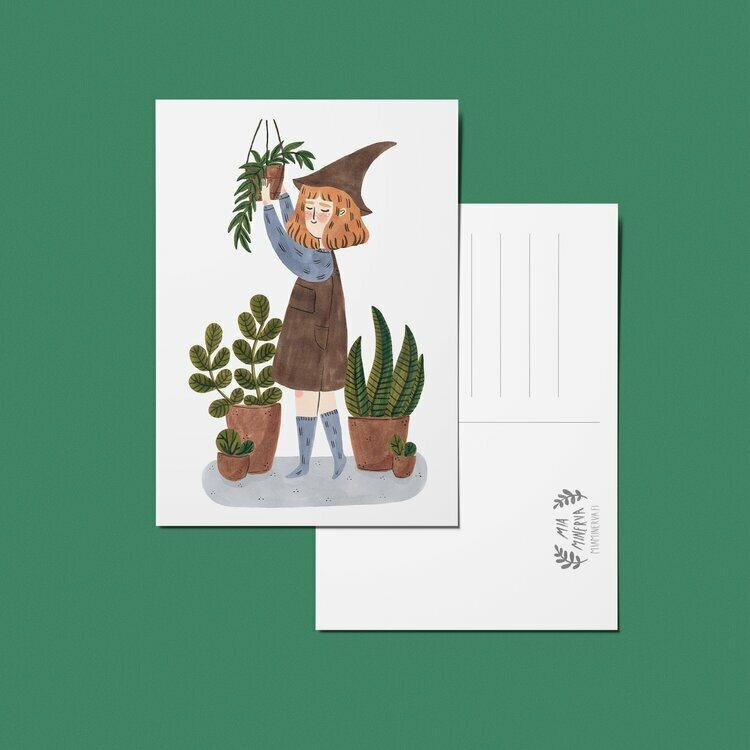 Plant Witch 2 Postikortti