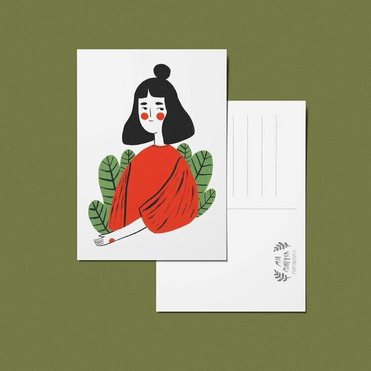 Plant Lady Postikortti