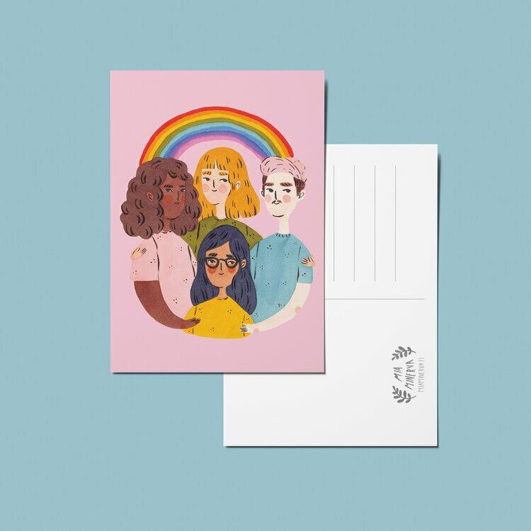Pride Pink Postikortti