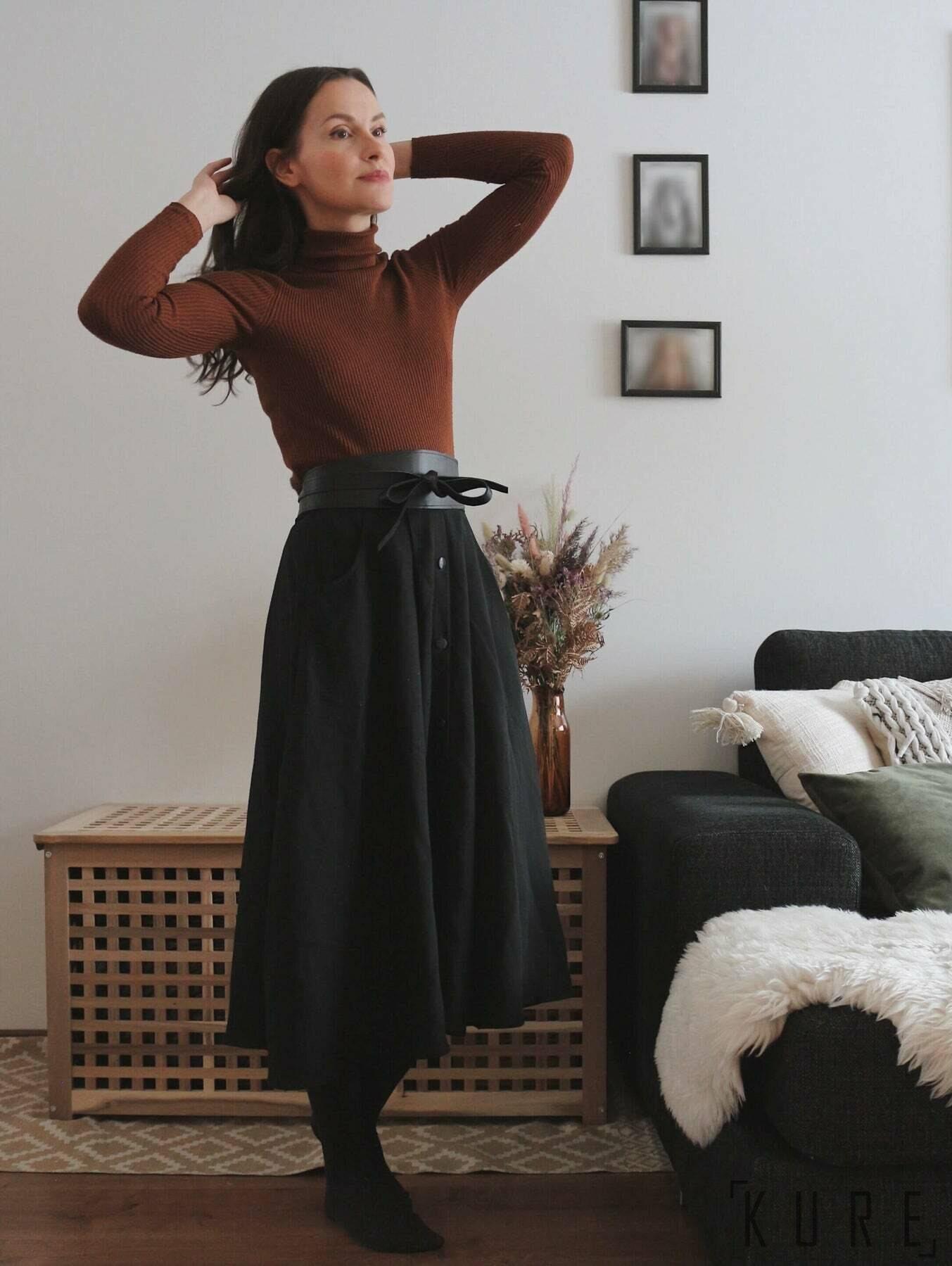 Klassikko Kietaisuvyö 240cm, Musta