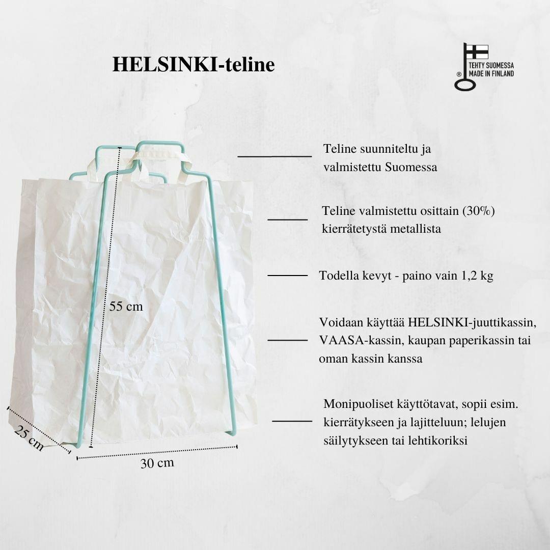 HELSINKI-KASSITELINE TURKOOSI