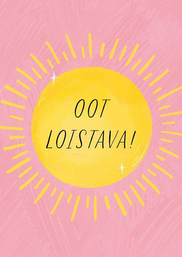 Kaisu Sandberg, Aurinko - Oot loistava!