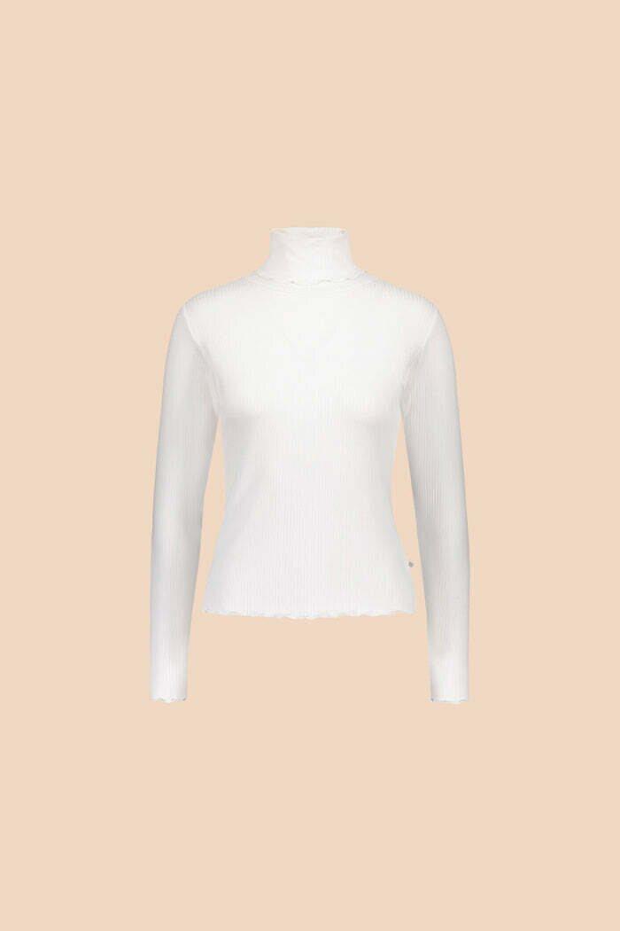 Rib Rollneck, White