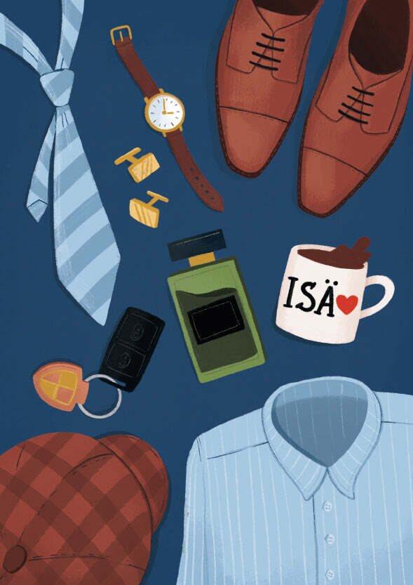 Kaisu Sandberg - Isä-kollaasi, 2-osainen Kortti