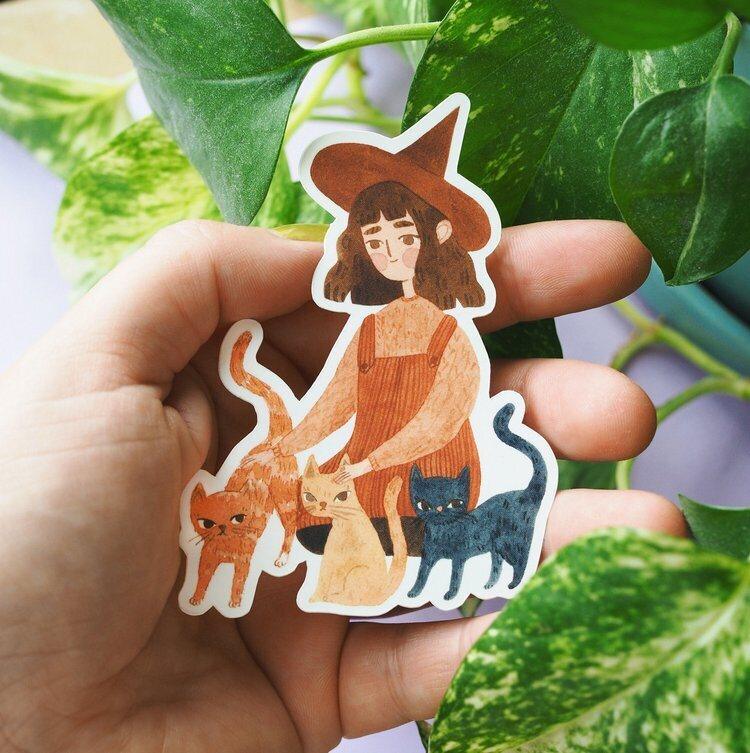 Feline Friends Sticker