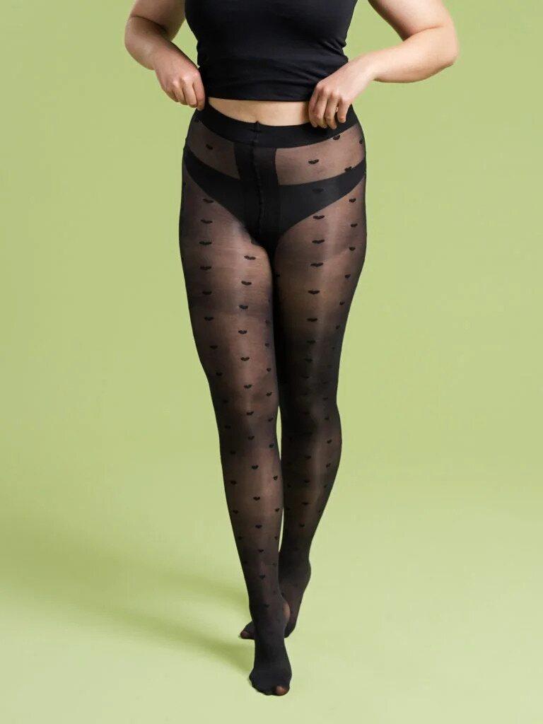 The 3D Pantyhose, 20den HEARTS (1pc pack)