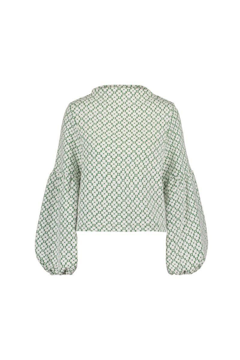WALVIKKI cotton shirt, Apila White Green