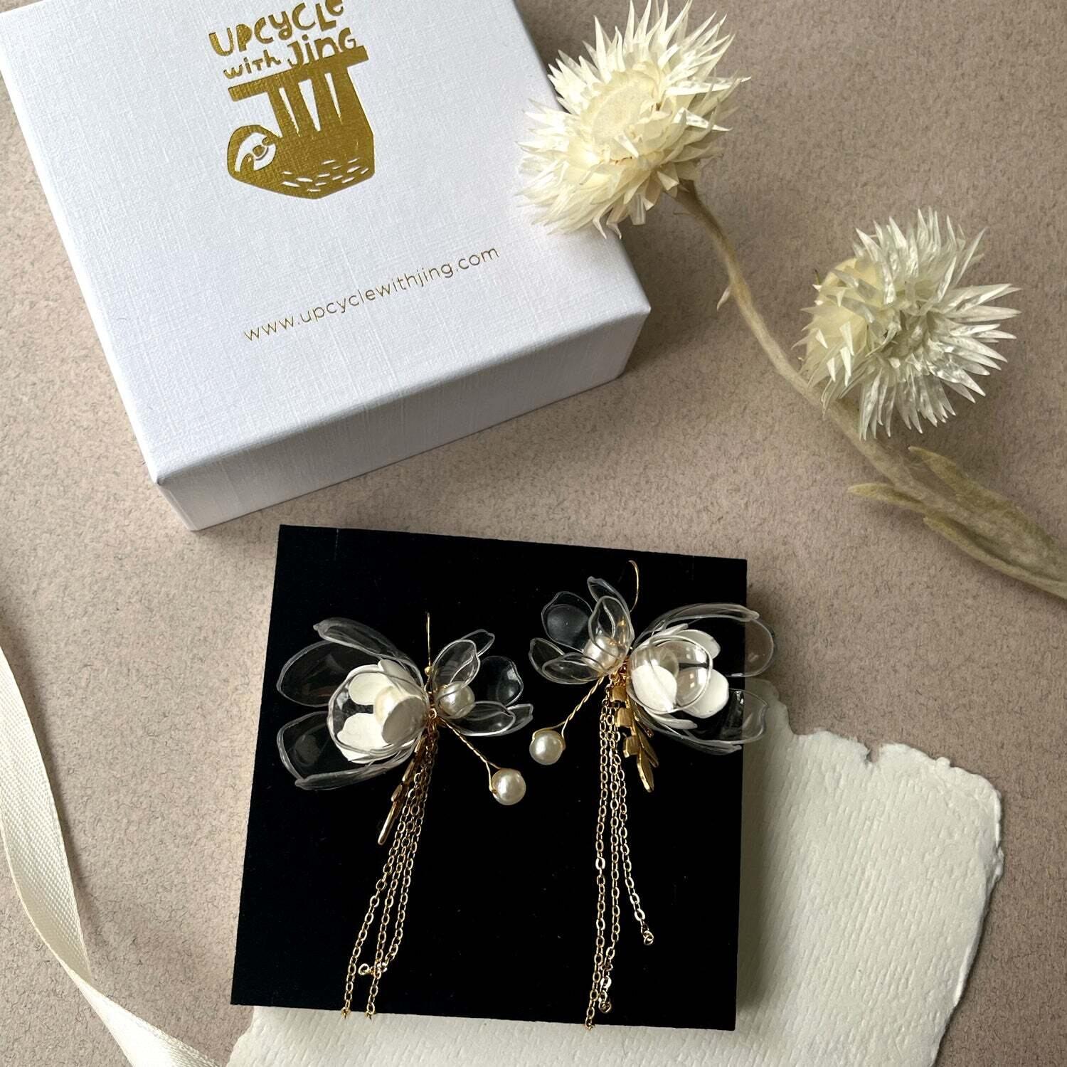 Triple Jasmine Drop Earrings
