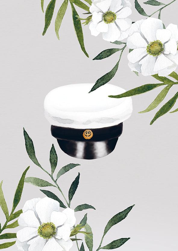 2-osainen kortti Henna Adel - Kukat, Yo-lakki