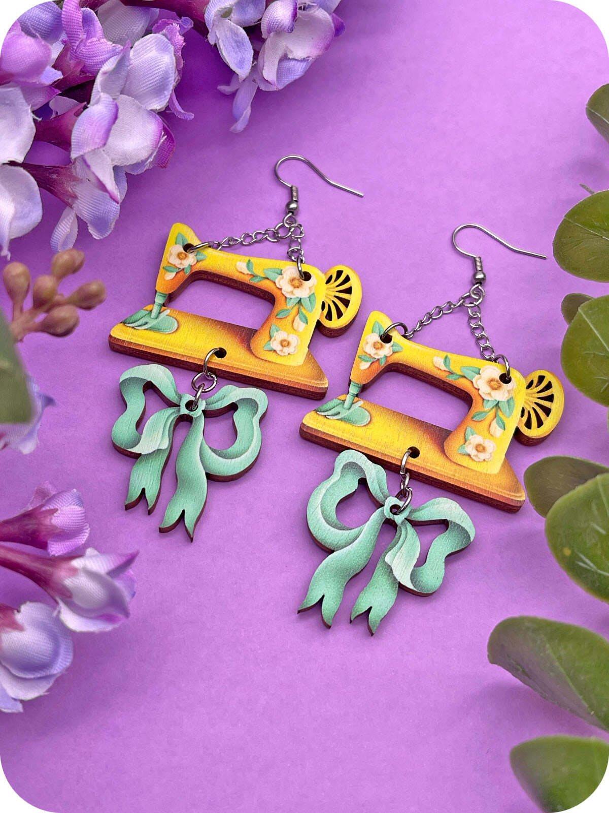Sewing machine Earrings