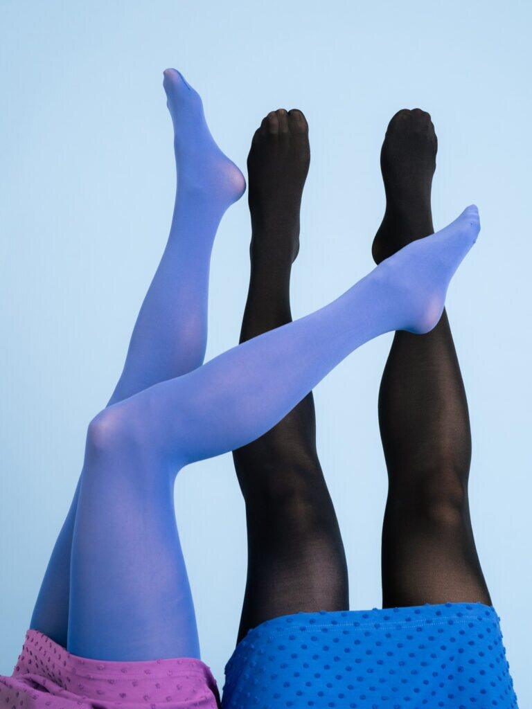The 3D Pantyhose, 50den, Blue/Black (2kpl pakkaus)