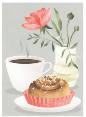 Kahvihetki -postikortti