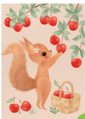 Omenapuu -postikortti