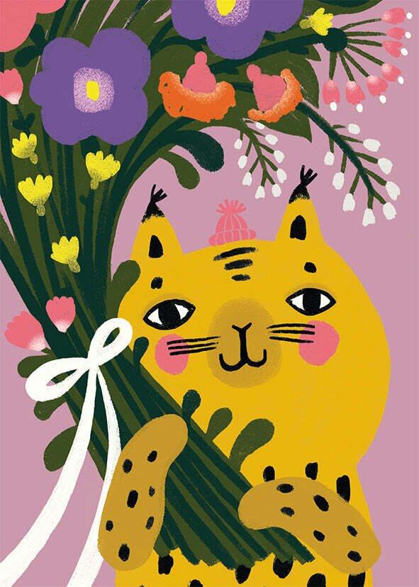 Postikortti Mira Mallius - Ilveksen kimppu