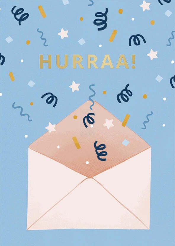 Postikortti Kaisu Sandberg - Hurraa!