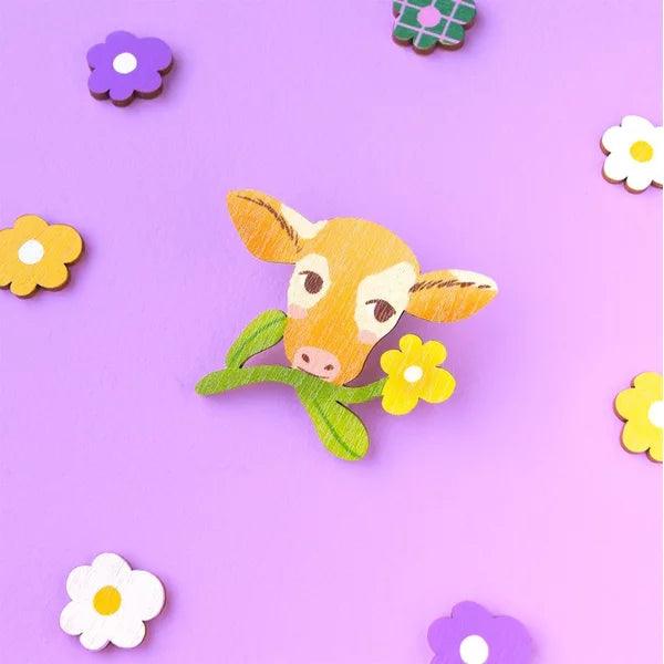Cow in the meadow Pinssi
