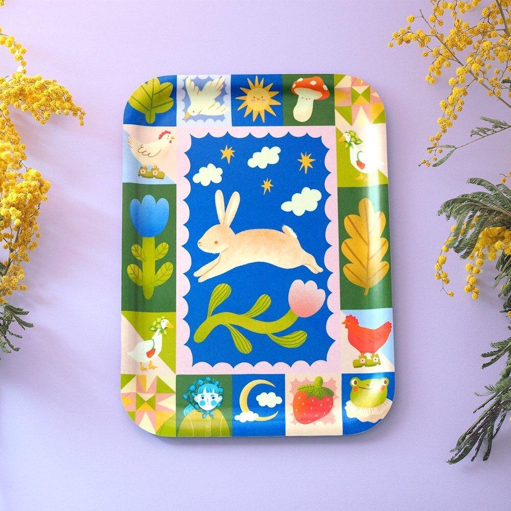 Bunny Quilt Tarjotin