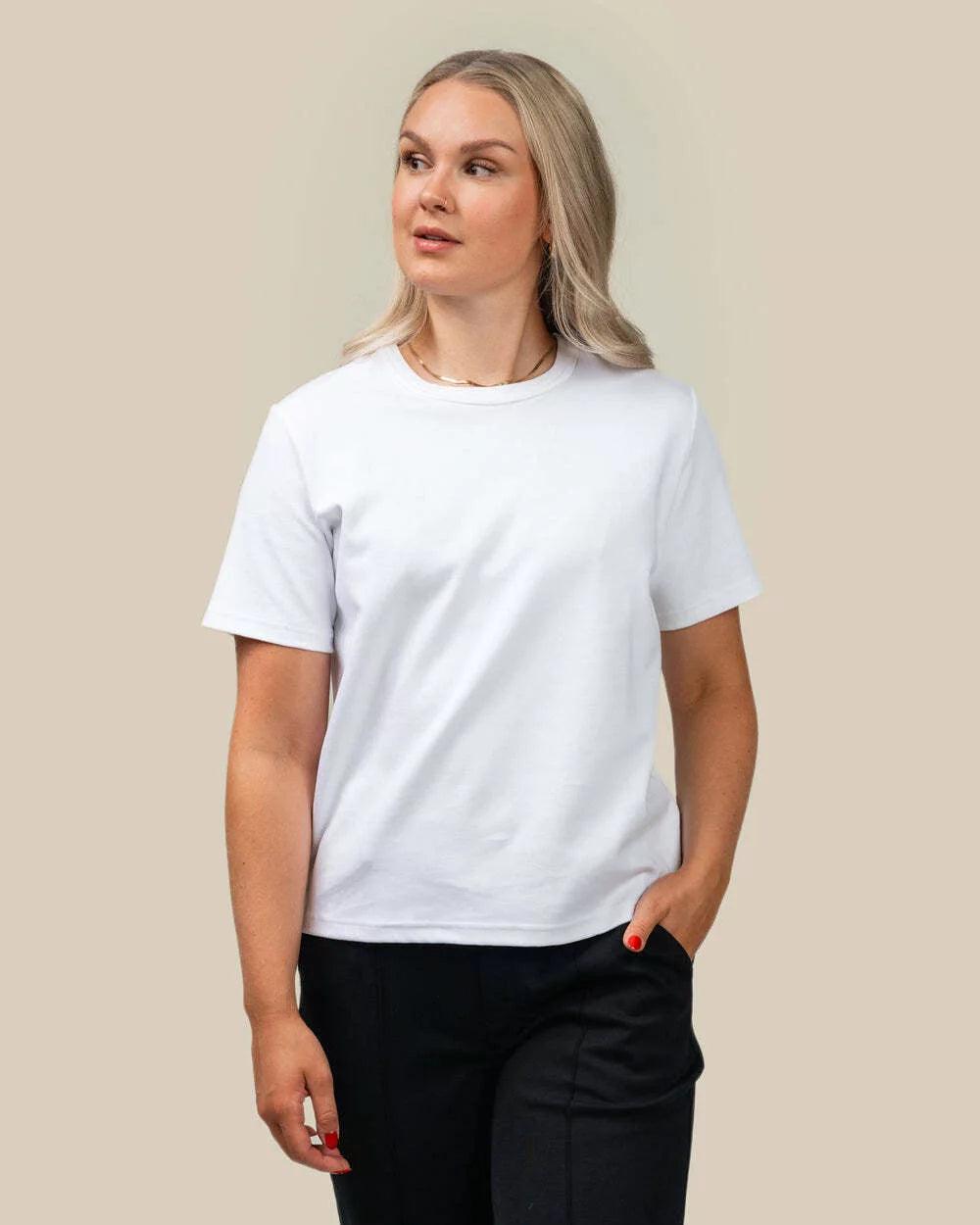 Casual T-shirt, White
