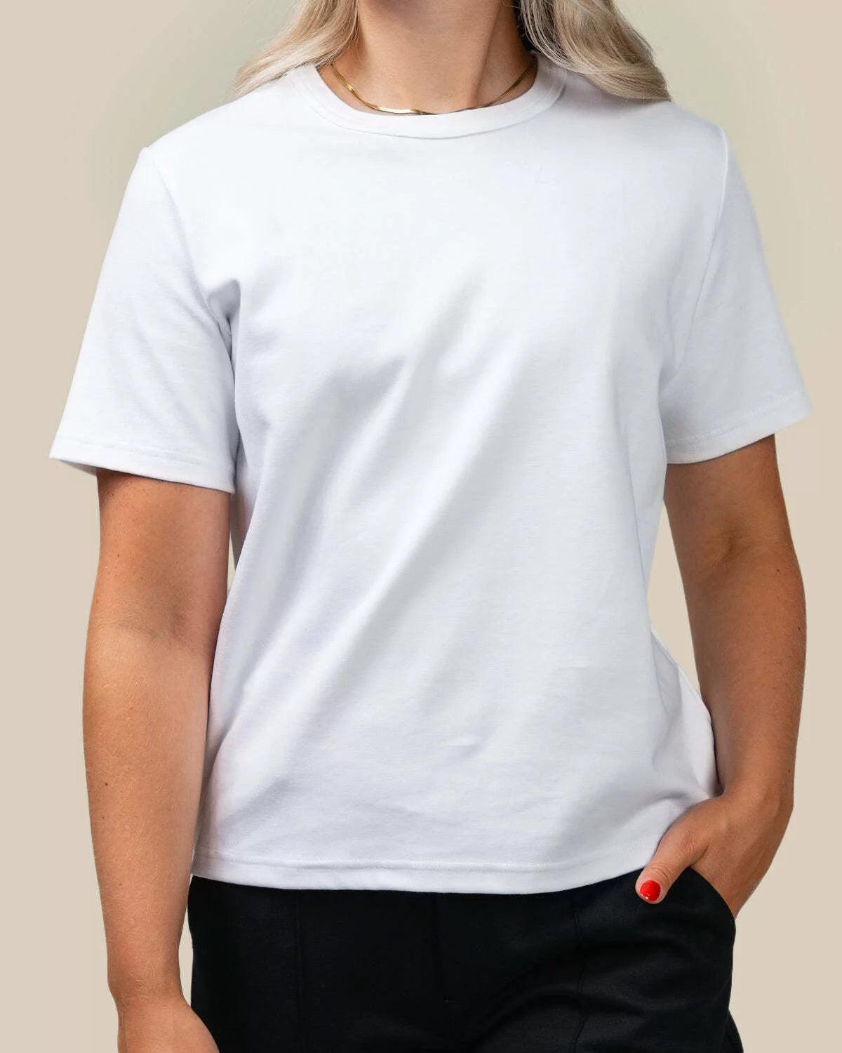 Casual T-shirt, White