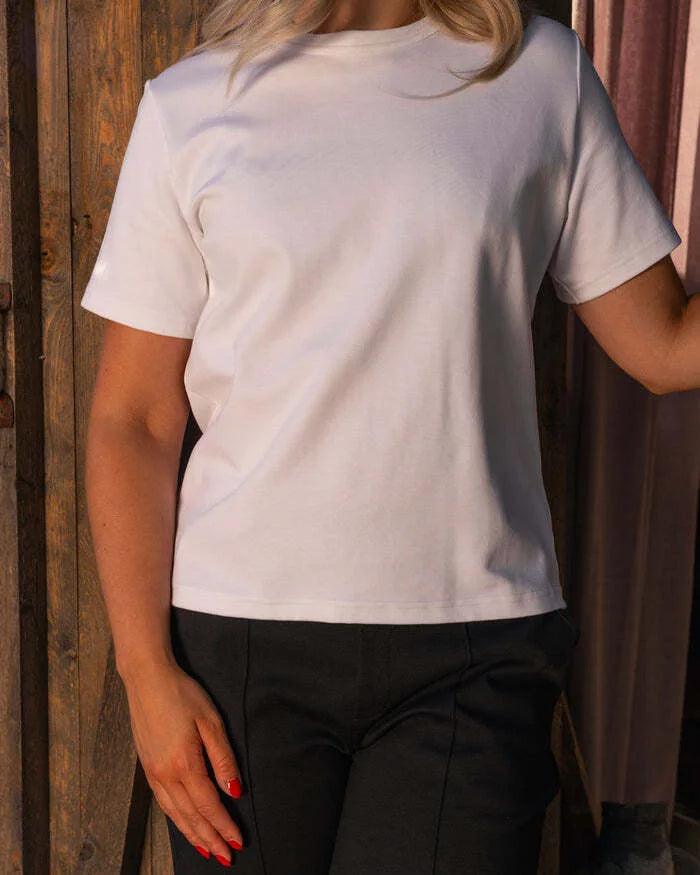 Casual T-shirt, White