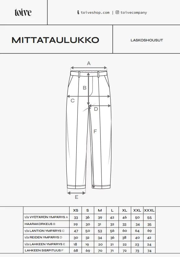 Pleated trousers, black