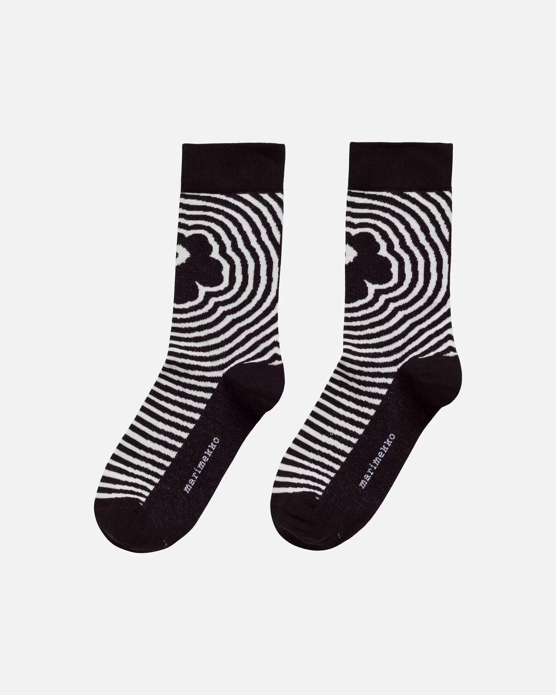 Kiosk Grows Poppy Socks, Black-white