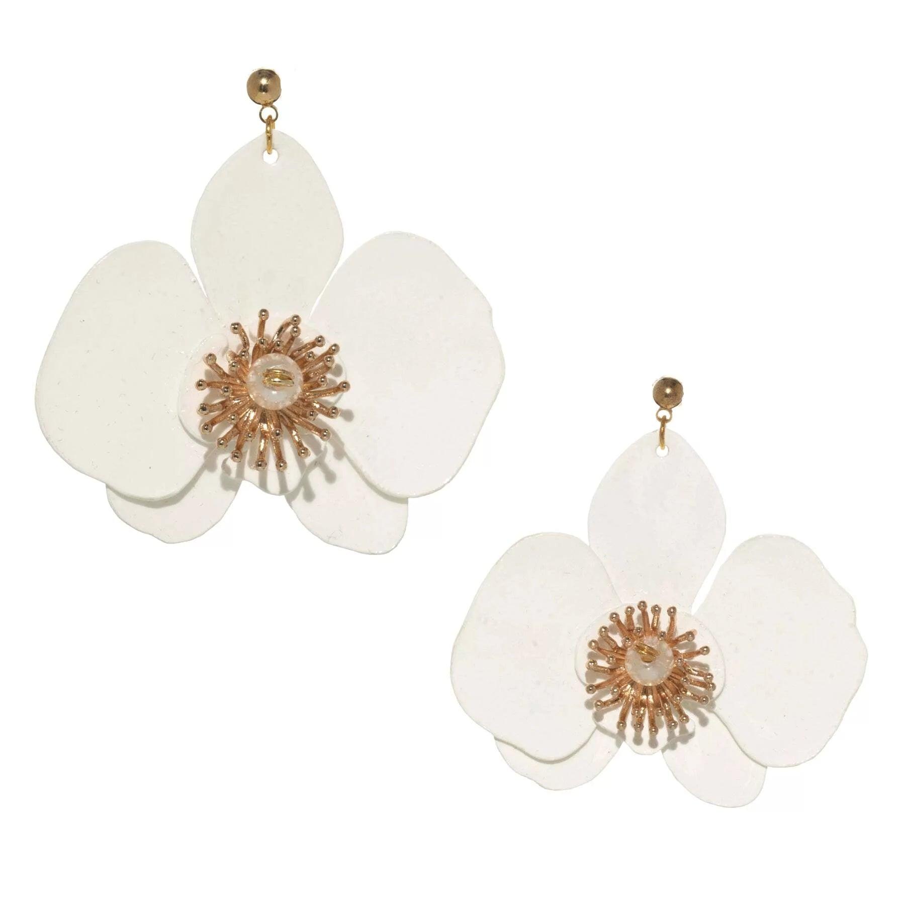 Butterfly Orchid Stud Earrings