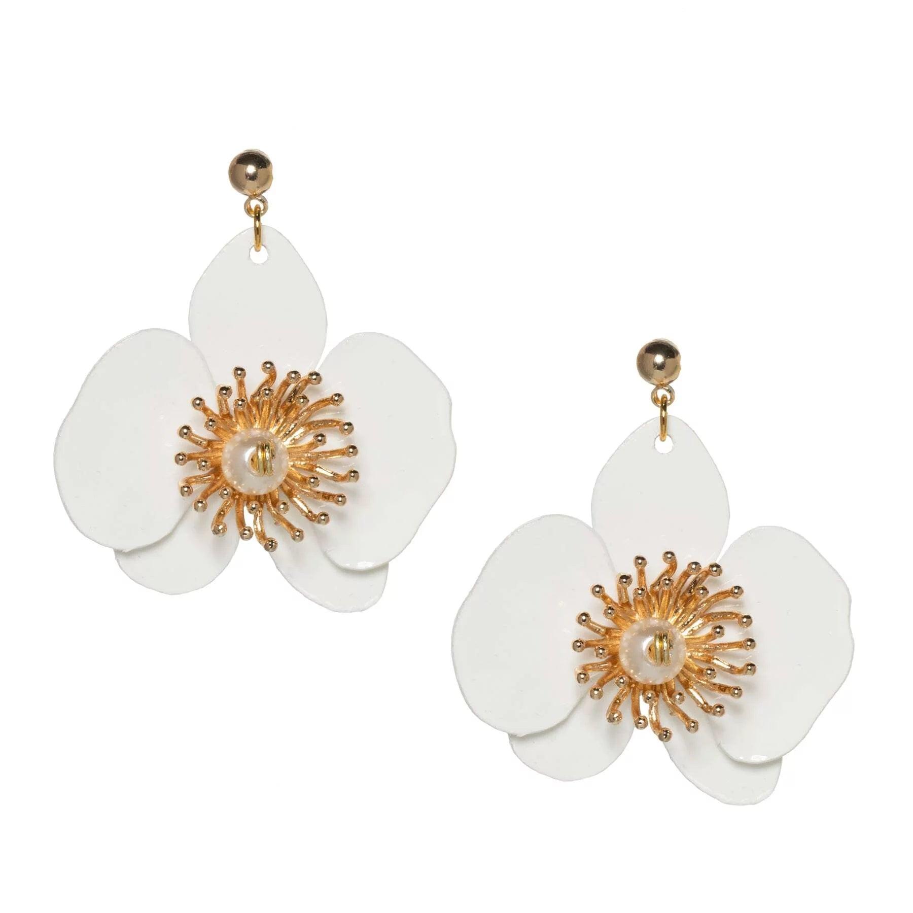 Butterfly Orchid Stud Earrings, S