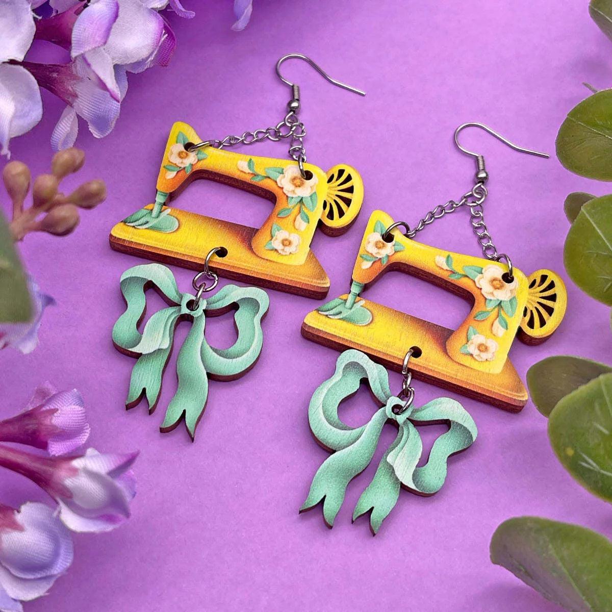 Sewing machine Earrings