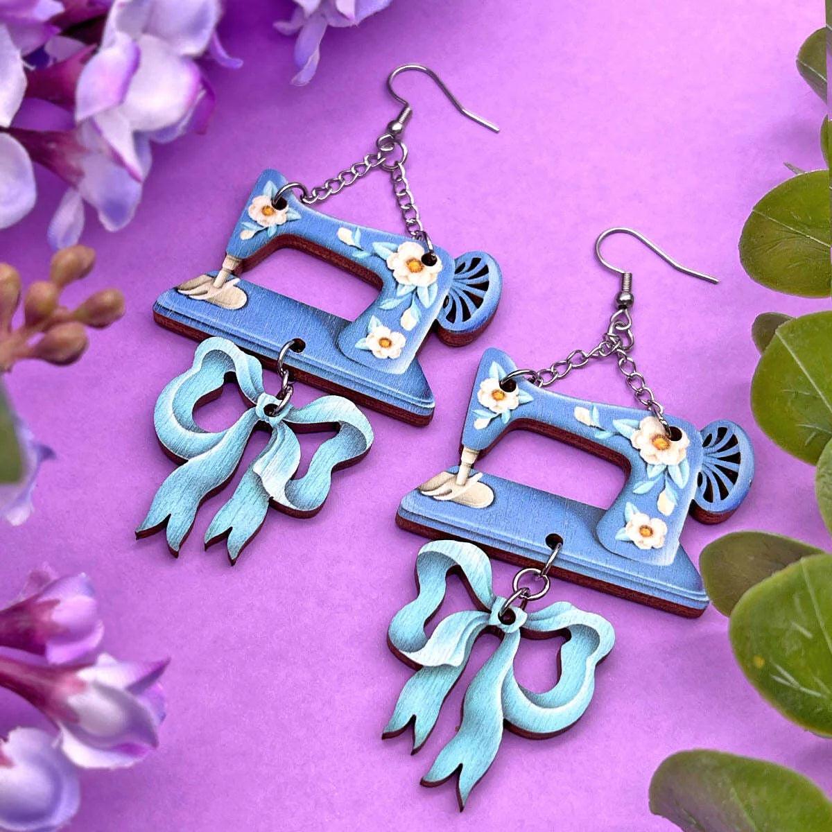 Sewing machine Earrings