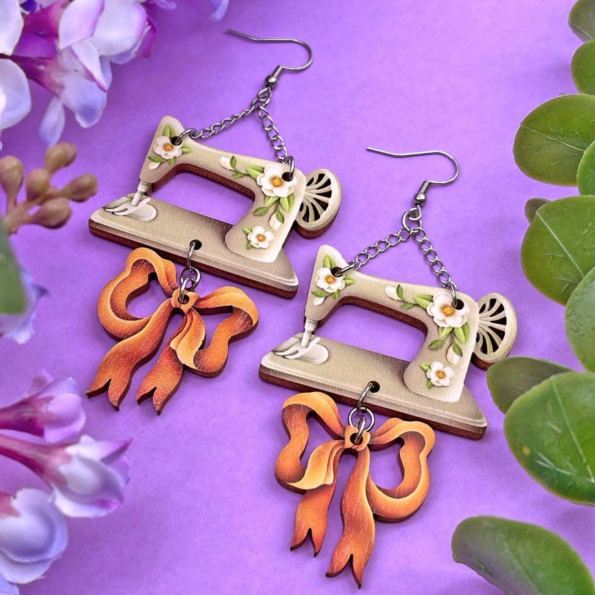 Sewing machine Earrings